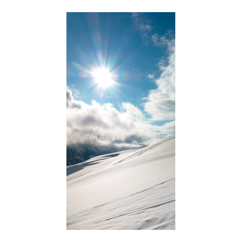 # Motif imprimé "Soleil d'hiver". 80x200cm papier