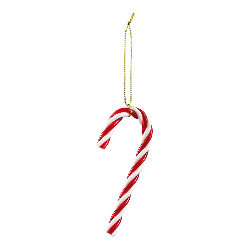 Zuckerstangen, 10cm 12-fach, aus Kunststoff, mit Hänger