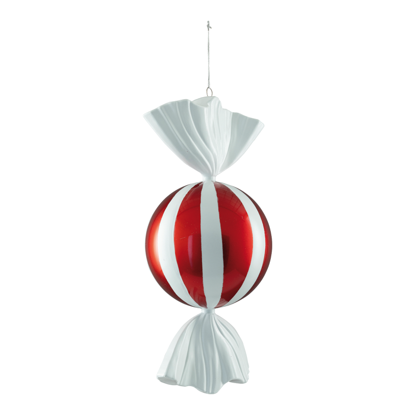 Bonbon, 47cm Ø 20cm aus Kunststoff, rund, mit Hänger