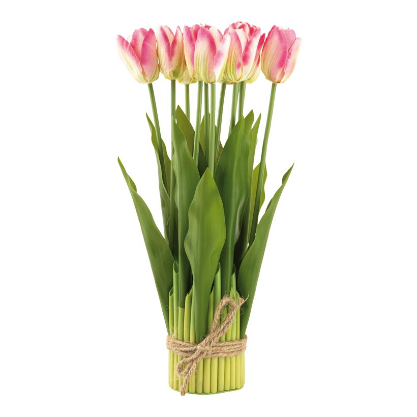 Tulpenbündel, 37cm Ø 7,5cm 12-fach, aus Kunststoff/Kunstseide