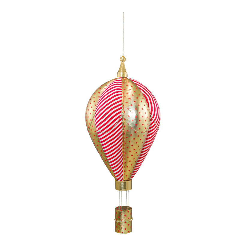Hot-air balloon, 125x50x50cm made of styrofoam, with fabric cover, with hanger