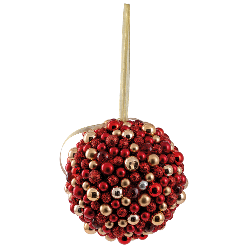 Ball, 25cm out of plastic, with small balls in 1,5-2,5cm