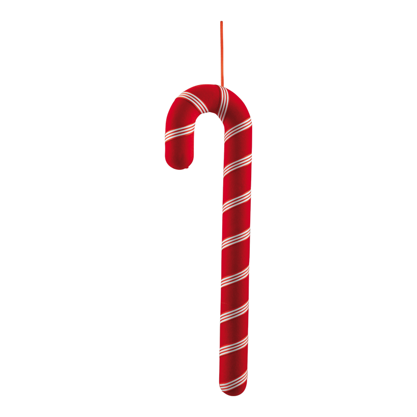 Candy stick, 40x12cm out of styrofoam/velvet, with hanger