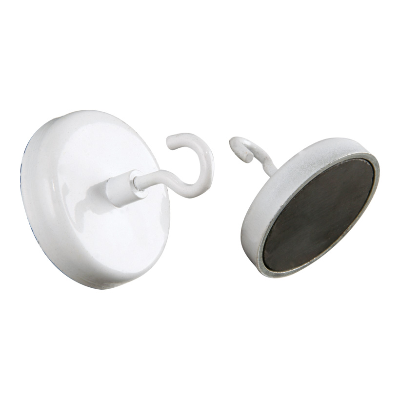 # Magnetic hook, Ø 3,6cm, load capacity up to 8kg, round, metal