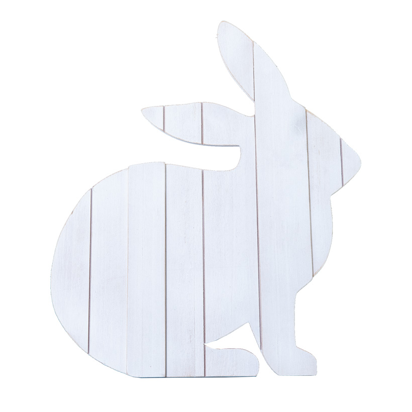 Lapin de Pâques, 44x38cm Support en bois sur le dos, en bois