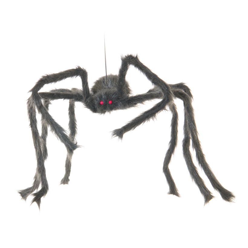 Spinne, 90x80x20cm aus Styropor/Synthetik-Wolle, biegsame Beine