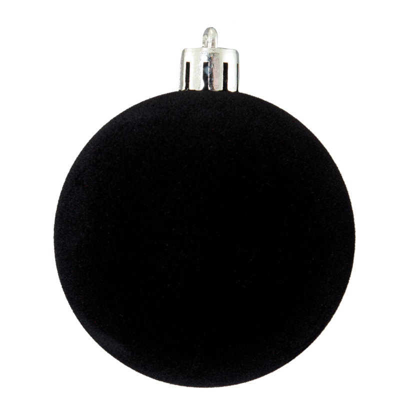 Christmas ball, flocked, Ø 10cm