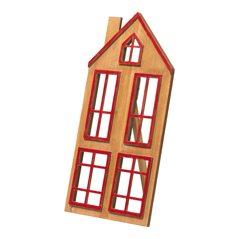 Holzhaus, 60x30cm mit klappbarer Stütze