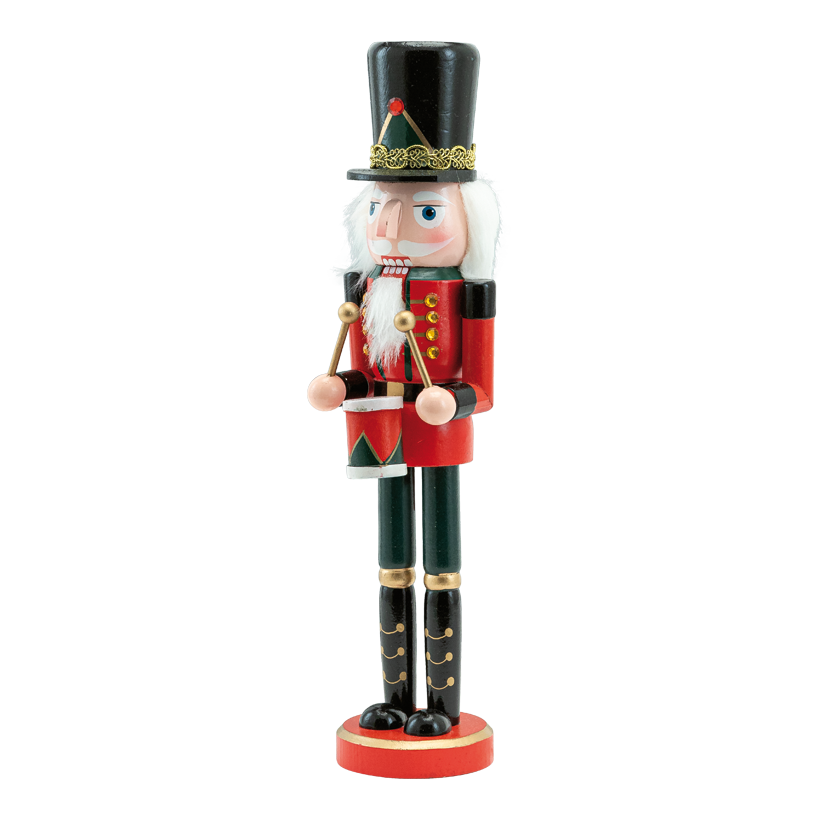 Nussknacker mit Trommel, 38cm aus Holz