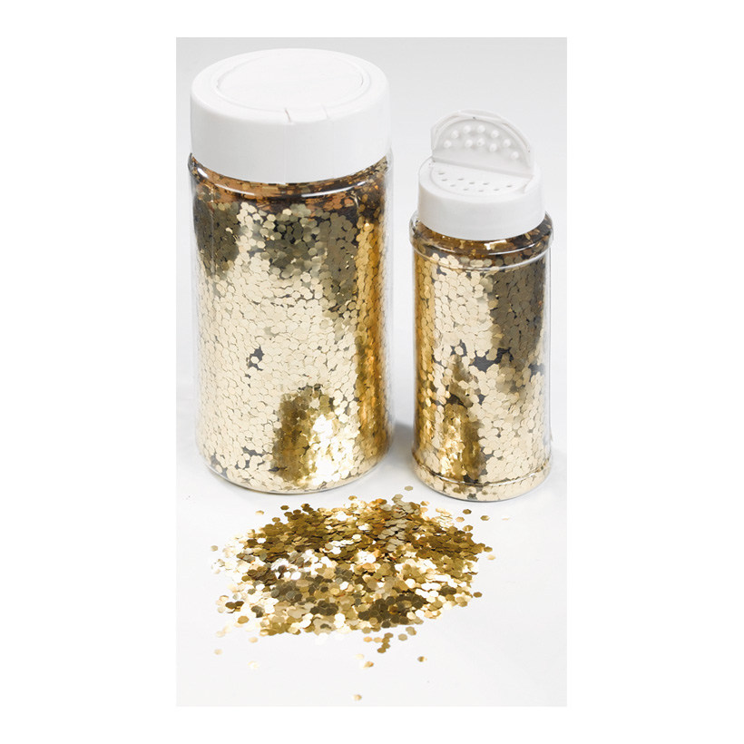Glimmer in Streudose, 250gr./Dose, grob, Kunststoff