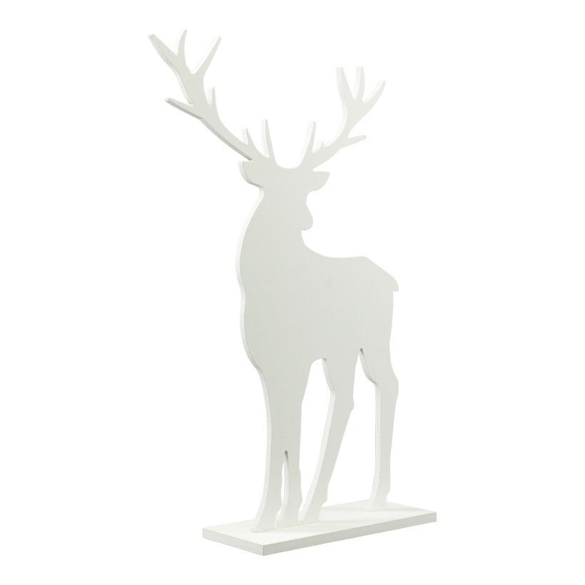 Rentier, 60x40cm Standplatte: 28,5x12cm 2-teilig, aus MDF, stehend