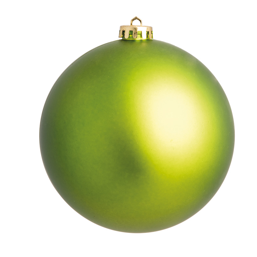 Weihnachtskugeln, hellgrün matt, Ø 8cm, 6 St./Blister