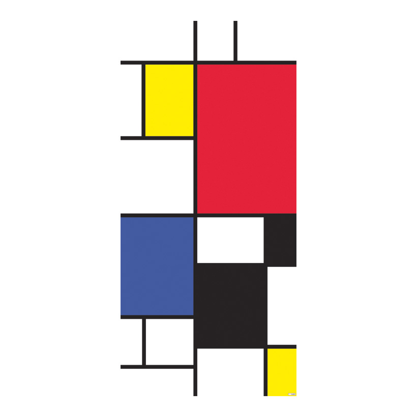 # Motivdruck "Mondrial", 180x90cm Stoff