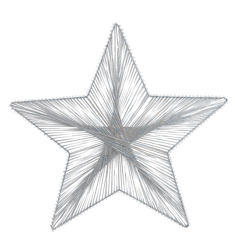 Star, with hanger, Ø 60cm out of fabric and metal
