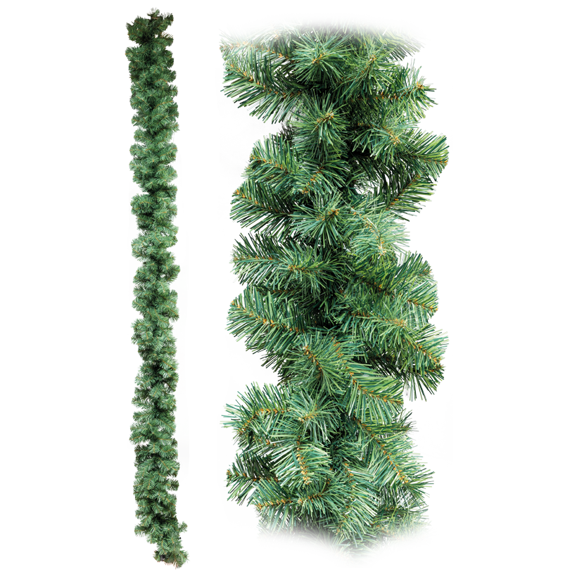 Fir garland, 270cm Ø 25cm with 300 PVC tips, flame retardant according to EN 71-2