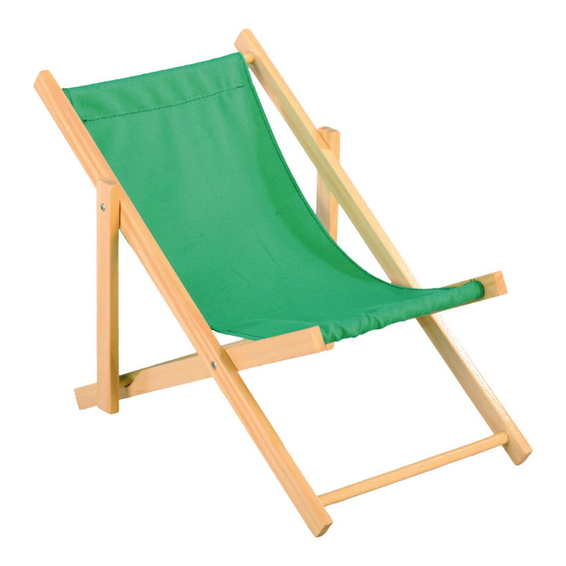 Deck chair, 26x18cm, wood, cotton