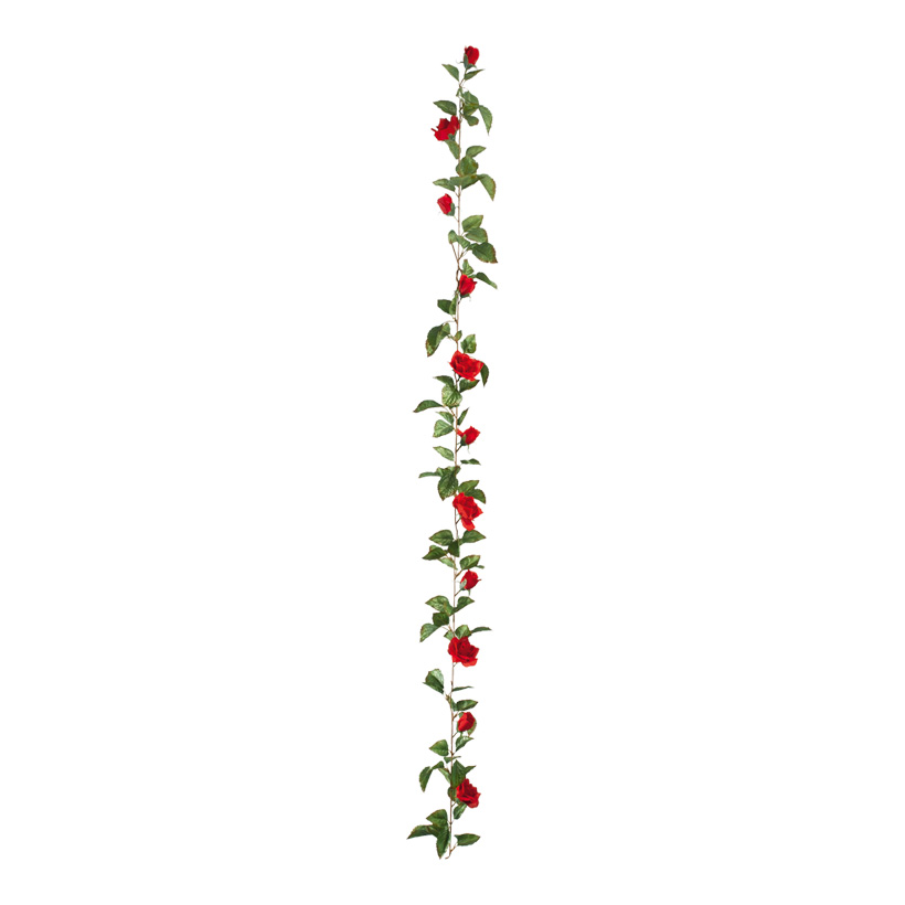 Rosengirlande, Ø 15cm, 180cm, 11-fach, Kunstseide