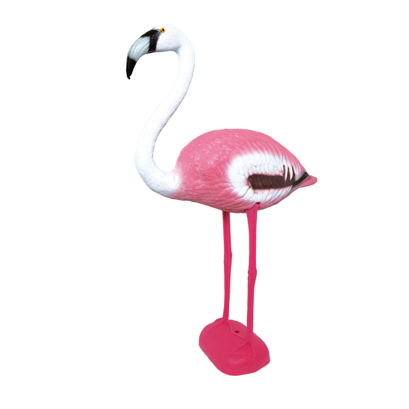 Flamingo stehend, 83x60x20cm, Kunststoff