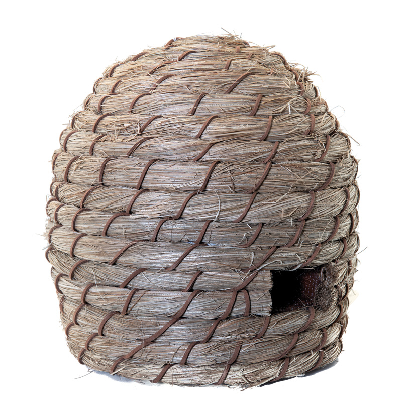 Beehive, H: 22cm Ø: 21cm made of styrofoam & synthetic fibre