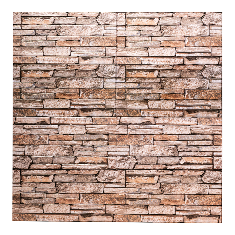 Wall tile "natural stone", 60x30cm out of plastic, self-adhesive