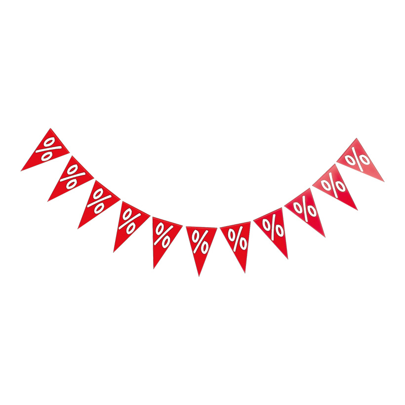 # Pennants chain "%" 200 cm lang PVC