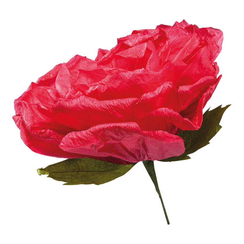 Rose head, 35cm Stiel: 14cm out of paper, flexible