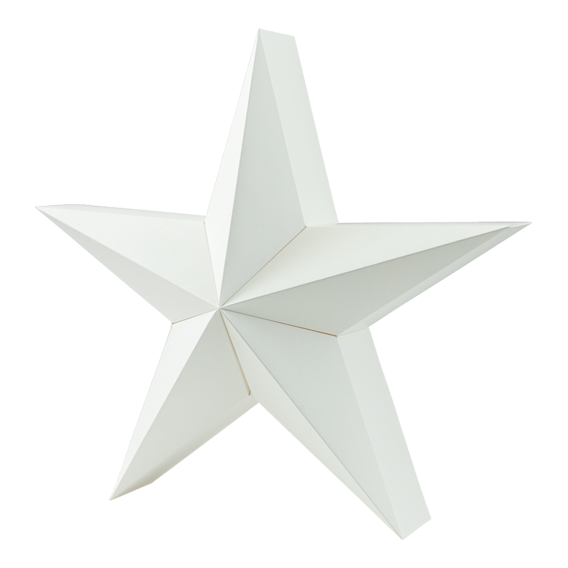 Stern, Ø 40cm aus Pappe, faltbar, mit Magnetverschluss, mit Hänger