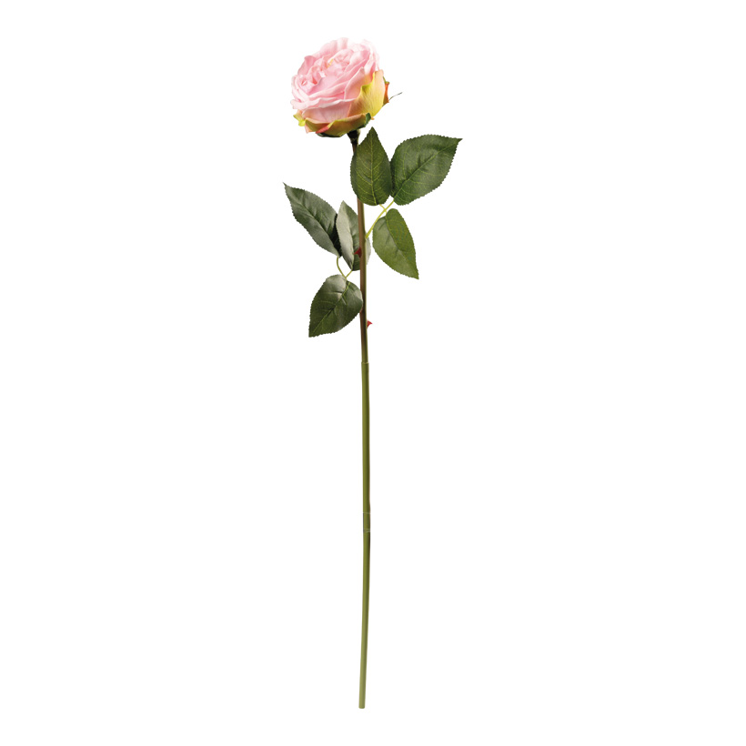 Peony on stem, 60cm Ø9cm, Stiel: 37cm out of artificial silk/ plastic, flexible