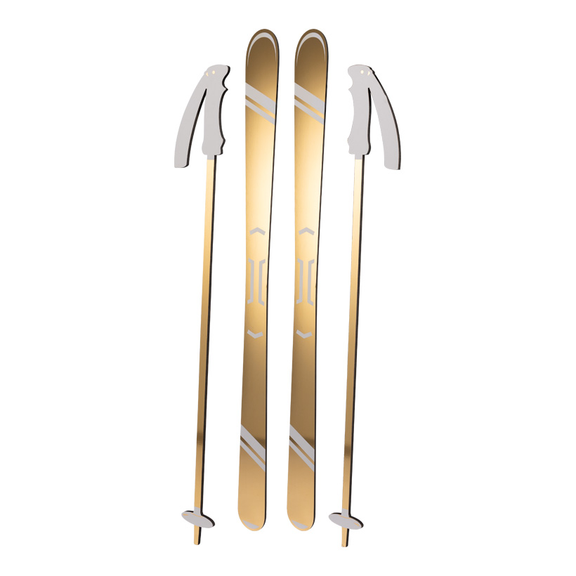 # Skier 174x14cm Stöckchen: 114x14,5cm set of 4, out of MDF