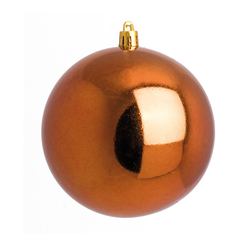 Weihnachtskugel, kupfer glänzend, Ø 14cm