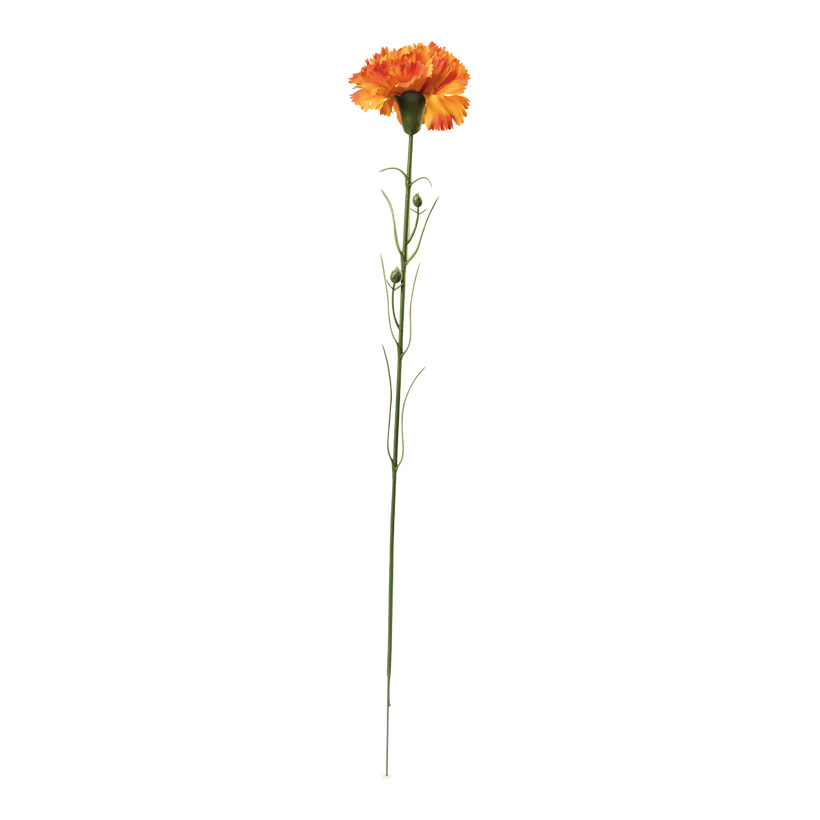 Carnation on stem, 50cm Ø8cm out of artificial silk/ plastic, flexible