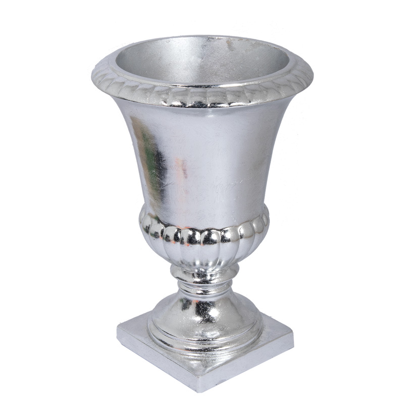 Fibre glass vase, H: 39cm shiny