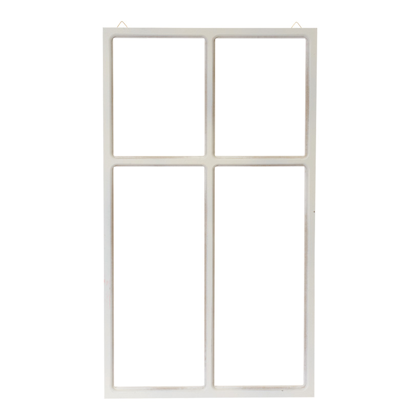 Window frame 71x40x2,5cm, wood, with hanger