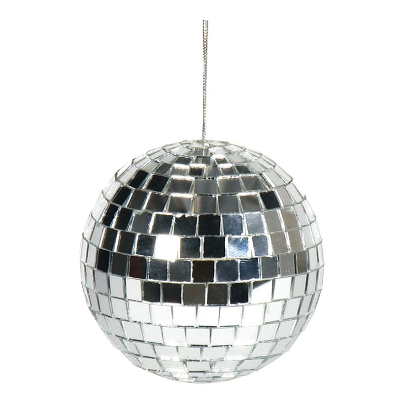 Mirror ball, 80gr., Ø 8cm, styrofoam with glass discs