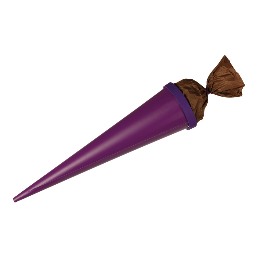 # School cone, 100x20cm styrofoam/paper/crepe paper