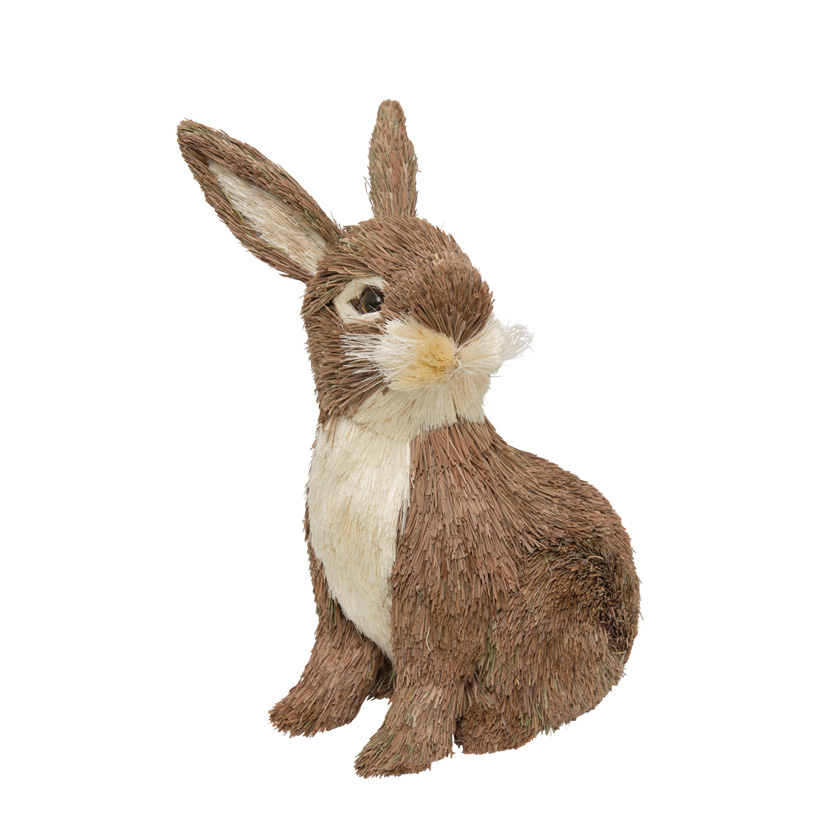 Rabbit, sitting, 27x14x17cm, styrofoam with wood fibre