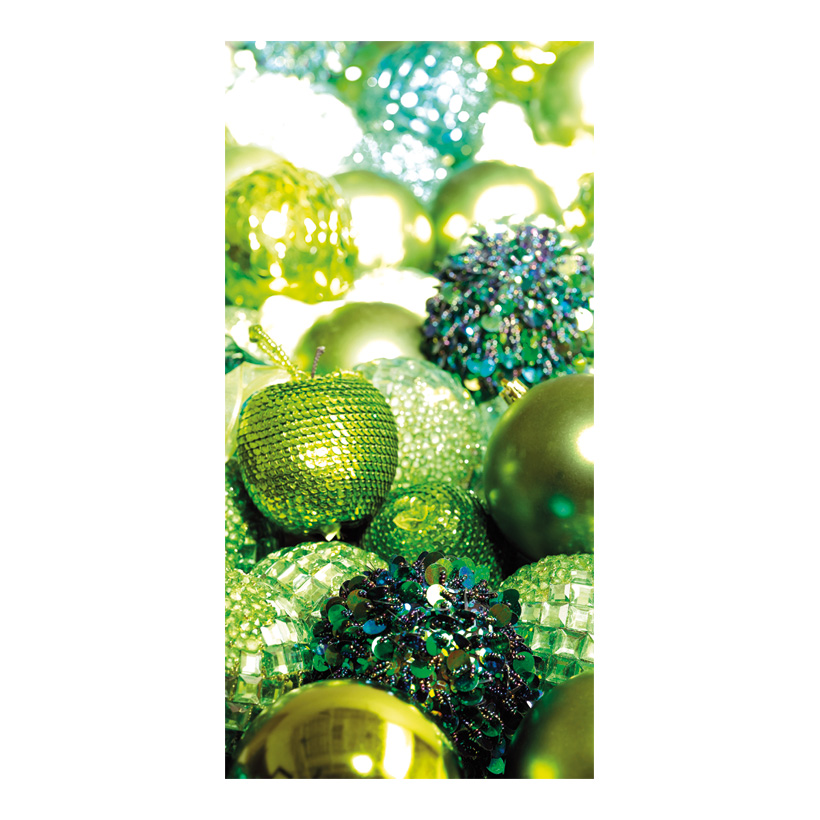 #Banner Sequin baubels, 80x200cm made of fabric