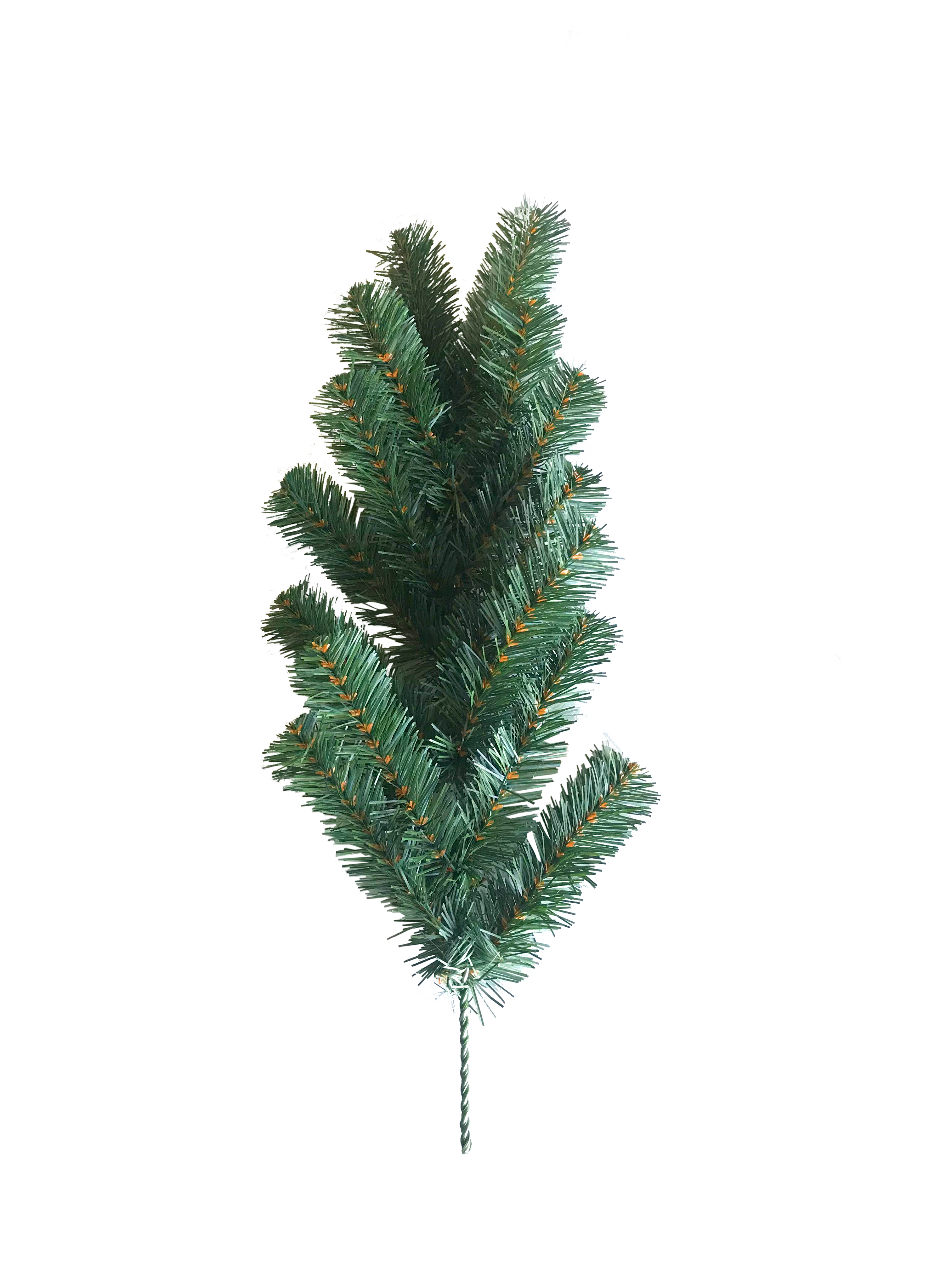 Fir branch, 60cm with 14 tips, made of plastic, flame retardant according to B1