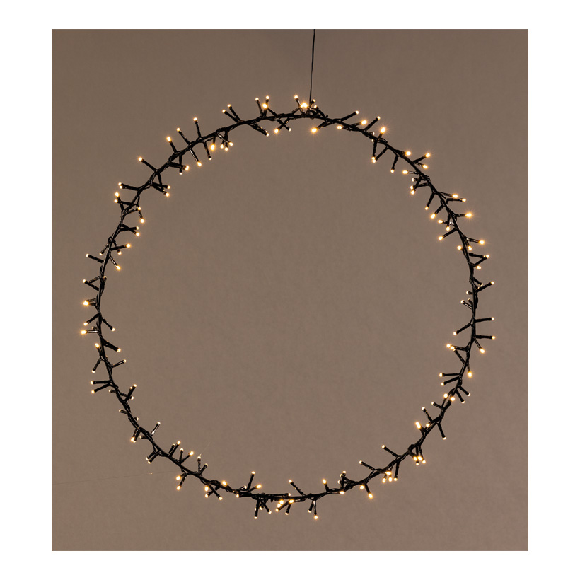 Ring, Ø 60cm 180 LEDs, out of metal, with plastic coating IP44 transformer