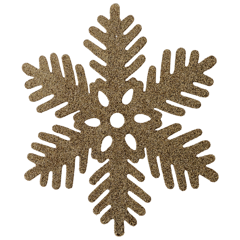 Snowflake, Ø 17cm out of plastic, with glitter, with hanger