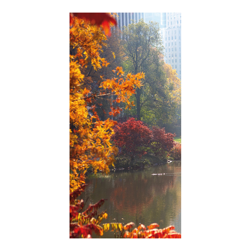 Banner Autumn in the park, 80x200cm made of fabric