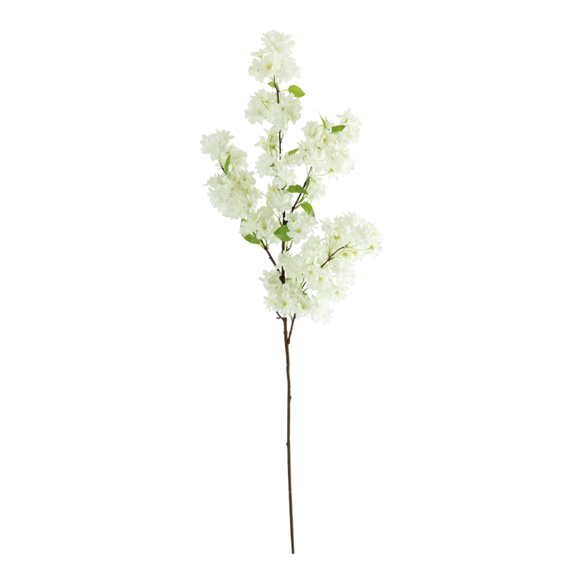 Branche de cerisier en fleur, 100cm Stiel: 47cm en plastique/soie synthétique, flexible