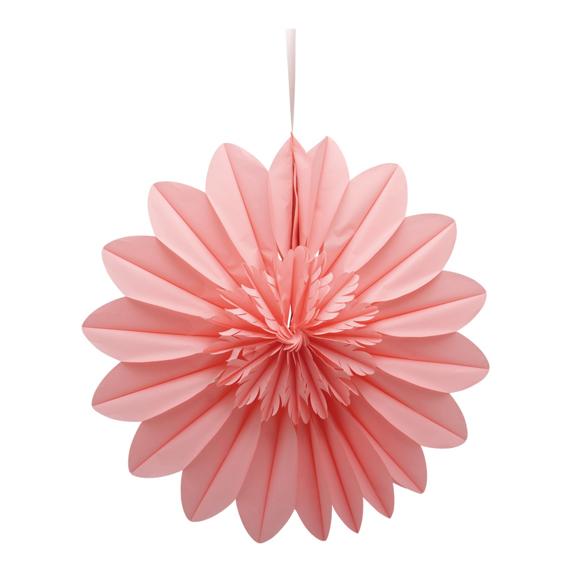 Flower rosette, 70cm out of paper, with hanger, foldable, self-adhesive
