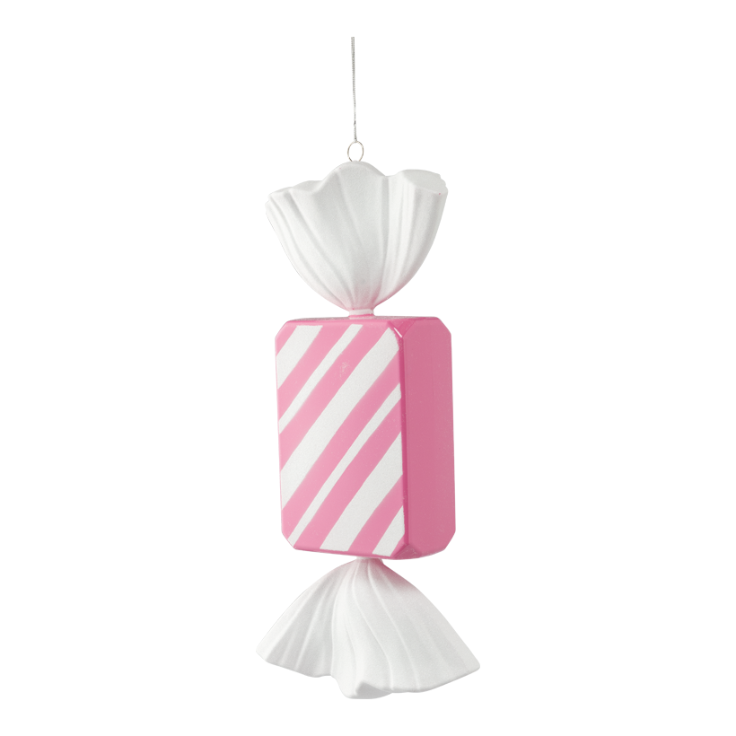 Candy, 45cm out of plastic, rectangular, glittering, with hanger