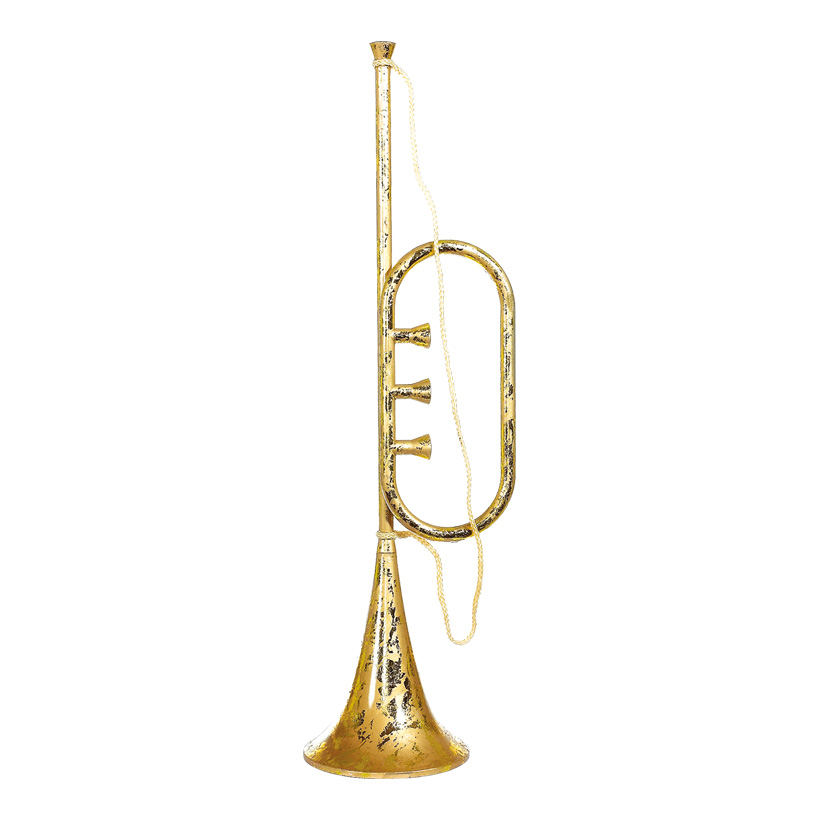 Trumpet made of plastic, ca. 80x20cm