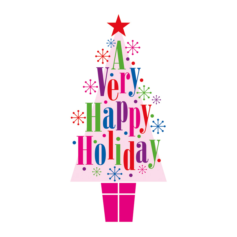 # Motivdruck "Happy Holiday", 180x90cm Stoff