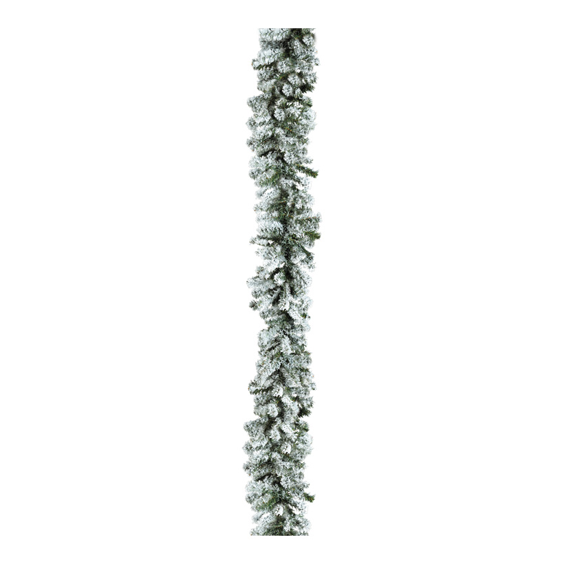 Noble fir garland, 270cm Ø20cm 200 tips, snowed