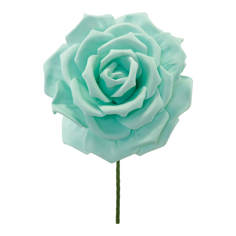Rose flower head, Ø 30cm made of foam, with stem