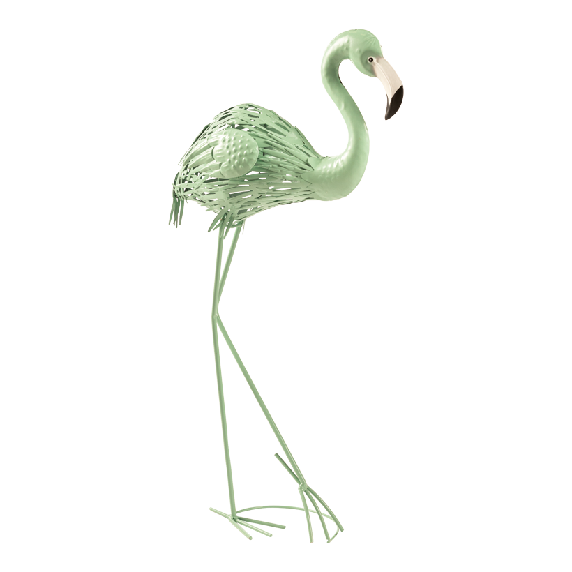 Flamingo, 84x38x17cm 2-teilig, aus Metall