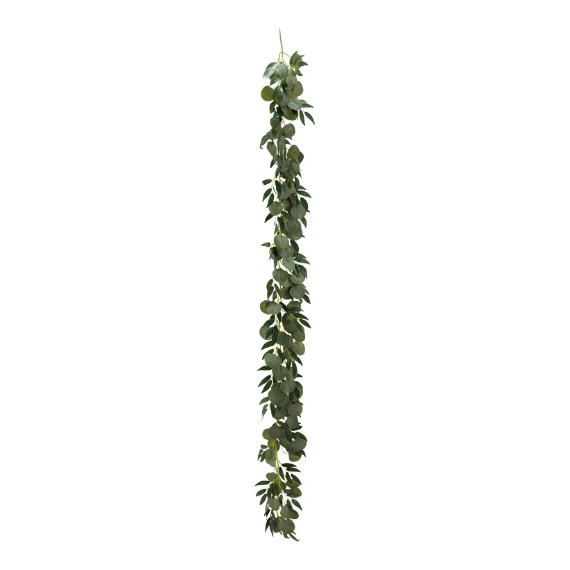 Guirlande d'eucalyptus, 180cm en soie artificielle/plastique